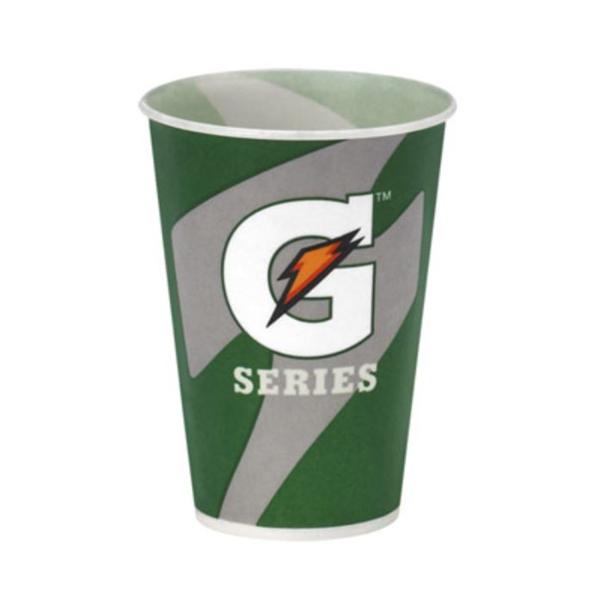 Cup Drink Gatorade Paper 12 oz Green / Orange 2000/Ca